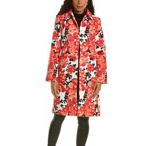 - NOT FOR SALE - Frances Valentine Balmacaan Rose Duster/Topper Coat -- Size XL